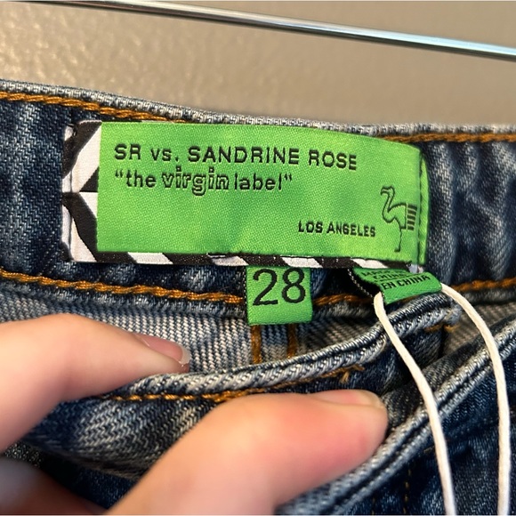 NWT Free People Sandrine Rose Sz 28/US 6 Polka dot High-rise Skinny Jeans! - Picture 7 of 16